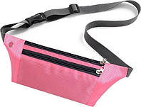 Сумка для бега CWa Спортивная на пояс с 3 карманами Влагозащищенная Pink (ER050653)