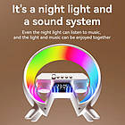 Багатофункціональний пристрій Light Sound Machine XM-X63, RGB ночник, часы, беспроводная зарядка, Bluetooth колонка, фото 6