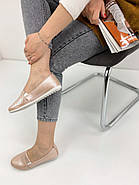 Жіночі шкіряні мокасини Aras Shoes 650-powder BATTAL 39, фото 2