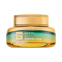 Питательный антивозрастной крем FarmStay с золотом и коллагеном Gold Collagen Nourishing Cream 55 мл