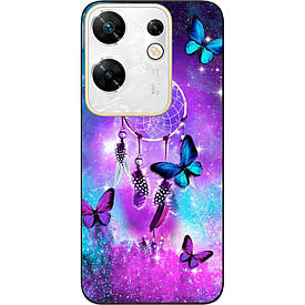 Чохол силіконовий Case для Infinix Zero 30 4G з картинкою Метелики та оберег