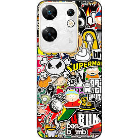 Бампер силіконовий Case для Infinix Zero 30 4G з малюнком Креатив