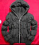 Куртка вітровка  коротка чорна жіноча 44 46, фото 5