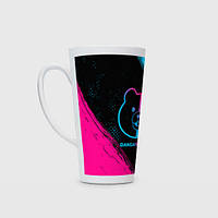 Чашка с принтом Латте «Danganronpa - neon gradient»