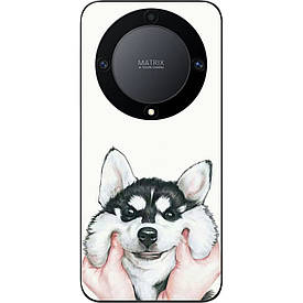 Бампер силіконовий Case для Honor Magic 5 Lite з малюнком Хаскі