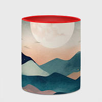 Чашка с принтом «Лес - Сумерки» (цвет чашки на выбор)