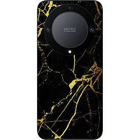 Силіконовий чохол Case для Honor Magic 5 Lite з картинкою Чорний мармур