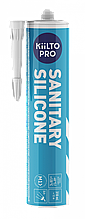 Однокомпонентний силіконовий герметик Kiilto Pro Sanitary Silicone нейтральний бежевий 310 мл