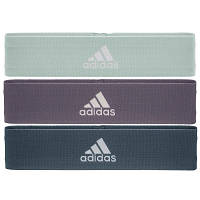 Эспандер Adidas Resistance Band Set (L, M, H) ADTB-10711 Набір Зелений, Фіолетовий, Темно-синій (885652018753)