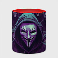 Чашка с принтом «Банда анонимусов » (цвет чашки на выбор)