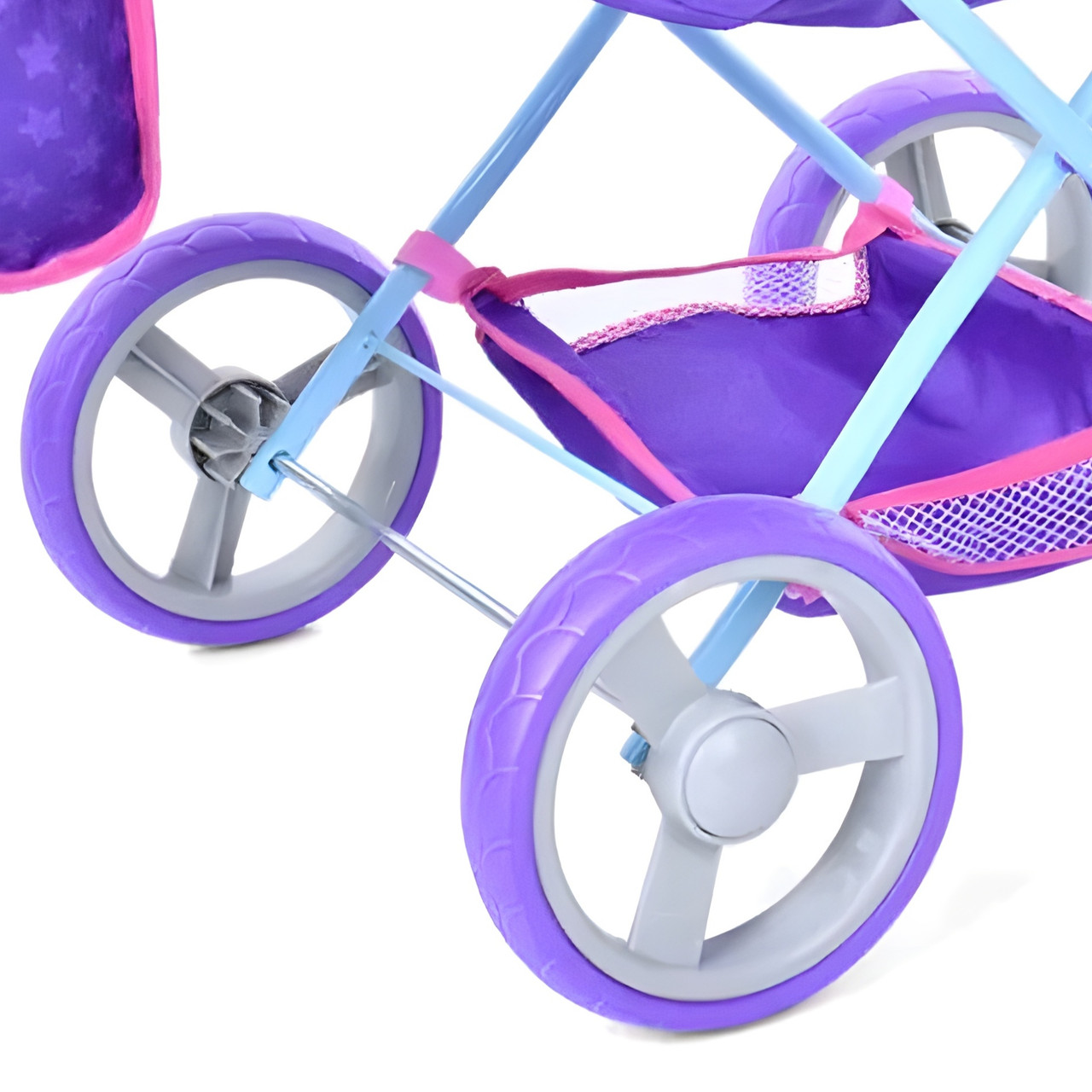 Кукольная коляска Игрушечная люлька для куклы детская FIVEONINE T725028 Классическая коляска Фиолетовая Cor - фото 3 - id-p2187217133