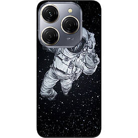 Чохол силіконовий Case для Tecno Spark 20 Pro (KJ6) з картинкою Космонавт