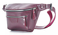 Кожаная поясная сумка Skin and Skin Bum Bag 30х17х8 см Бордовая (WB05BU)