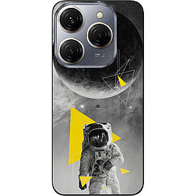 Чохол силіконовий Case для Tecno Spark 20 Pro (KJ6) з картинкою Астронавт