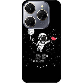 Чохол силіконовий Case для Tecno Spark 20 Pro (KJ6) з картинкою Любов до місяця