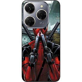 Силіконовий чохол Case для Tecno Spark 20 Pro (KJ6) з картинкою Дедпул