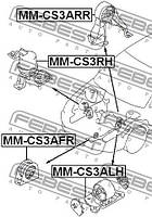 Опора двигателя / КПП MITSUBISHI COLT (CJ_, CP_) 1995-2004 г.