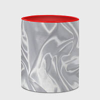Чашка с принтом «White Silk» (цвет чашки на выбор)