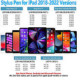 Стілусна ручка для сенсорних екранів iPad, Apple Pen iPad Pro 11/12.9 iPad Air 5-го/4-го/3-го покоління, фото 4