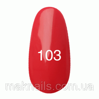 Гель лак № 103 (червоно-кораловий) 7 мл.