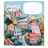 Тетрадь ученическая "Paper craft" Школярик 012-3354C-2 в косую линию, 12 листов, World-of-Toys