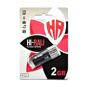 Флеш память Hi-Rali USB Flash Drive HI-2GBCORBK Black 02 GB