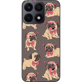 Бампер силіконовий Case для Honor X8a з малюнком Мопсики
