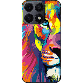 Бампер силіконовий Case для Honor X8a з малюнком Яскравий лев