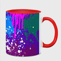 Чашка с принтом «A Riot of colors» (цвет чашки на выбор)