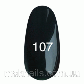 Гель лак № 107 (чорно-зелений) 7 мл.