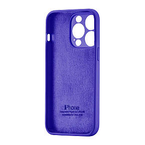 Чохол Silicone Case Square Protected Camera iPhone 15 Pro Deep Purple (22), фото 4