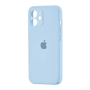 Чохол Silicone Case Square Protected Camera iPhone 12 Light Blue (27), фото 1