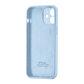 Чохол Silicone Case Square Protected Camera iPhone 12 Light Blue (27), фото 4