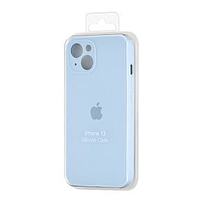 Чохол Silicone Case Square Protected Camera iPhone 13 Light Blue (27), фото 3