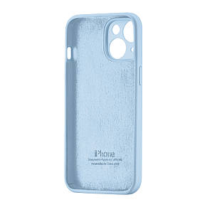 Чохол Silicone Case Square Protected Camera iPhone 13 Light Blue (27), фото 4