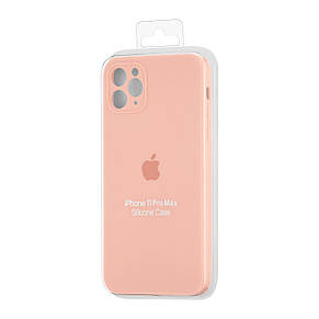 Чохол Silicone Case Square Protected Camera iPhone 11 Pro Max Grapefruit (37), фото 3