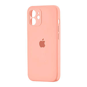 Чохол Silicone Case Square Protected Camera iPhone 12 Grapefruit (37), фото 1