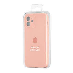 Чохол Silicone Case Square Protected Camera iPhone 12 Grapefruit (37), фото 3