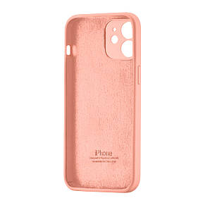 Чохол Silicone Case Square Protected Camera iPhone 12 Grapefruit (37), фото 4