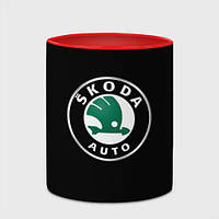 Чашка Skoda auto brend car 330 мл (цвет чашки на выбор)