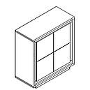 Комплект в вітальню (стенка в гостиную) з ЛДСП Антарес Gerbor Бетон ательєр/Німфея альба, фото 9