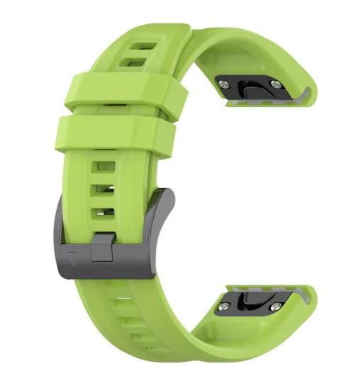 Ремінець для Garmin Fenix 5S, 5S+, 6S, 6S pro, 6S Sappphire (QuickFit, колір - салатовий), фото 1