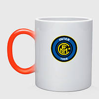 Чашка с принтом хамелеон «Inter sport fc» (цвет чашки на выбор)