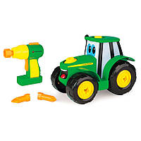 Конструктор John Deere Kids 46655 Збери трактор із шуруповертом, Time Toys