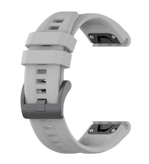 Ремінець для Garmin Fenix 5S, 5S+, 6S, 6S pro, 6S Sappphire (QuickFit, колір - сірий), фото 1