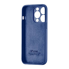 Чохол Silicone Case Square Protected Camera iPhone 15 Pro Navy Blue (7), фото 4