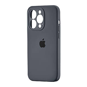 Чохол Silicone Case Square Protected Camera iPhone 15 Pro Dark Grey (12), фото 1