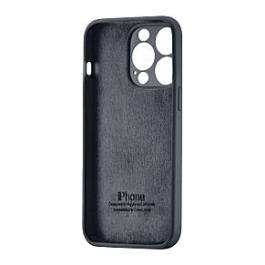 Чохол Silicone Case Square Protected Camera iPhone 15 Pro Dark Grey (12), фото 4
