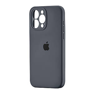 Чохол Silicone Case Square Protected Camera iPhone 15 Pro Max Dark Grey (12), фото 1