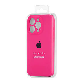 Чохол Silicone Case Square Protected Camera iPhone 15 Pro Shiny Pink (23), фото 3